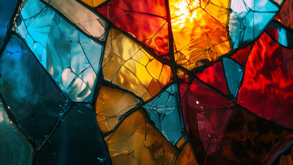 Shattered Spectrum: A Broken Stained Glass Effect