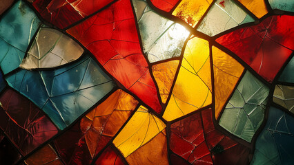 Shattered Spectrum: A Broken Stained Glass Effect