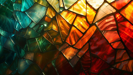 Shattered Spectrum: A Broken Stained Glass Effect