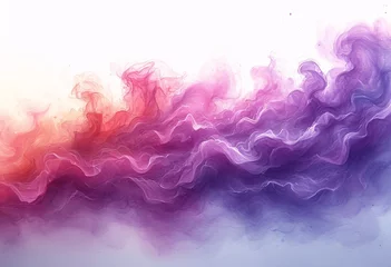 Fotobehang Purple Smoke: A Tribute to the Monthly Full Moon Generative AI © vinod