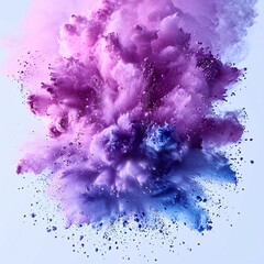 Purple and Blue Explosion: A Colorful Blend of Creativity and Innovation Generative AI