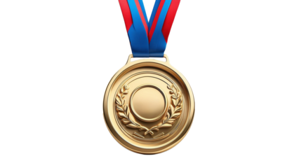 Olympics - 3D Render Gold Medal Isolated