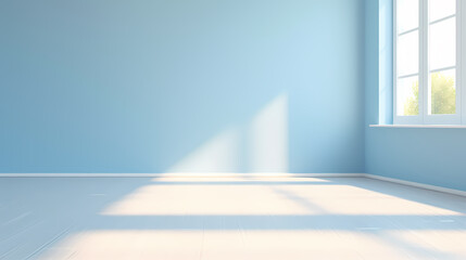 Gradient empty room wall model, minimalist interior, podium 3D product display