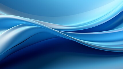 Abstract blue background with flowing lines. Dynamic waves.