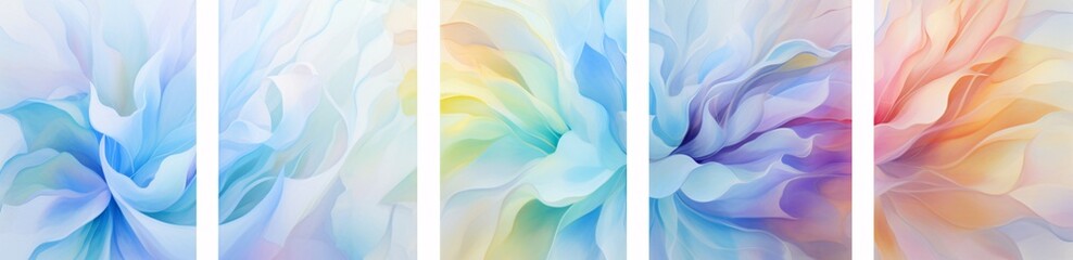 Obraz premium a wallpaper of different colours in the form of a multicolored flower