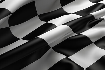 Wavy checker flag pattern - obrazy, fototapety, plakaty
