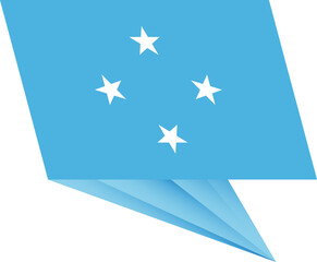 Micronesia pin flag