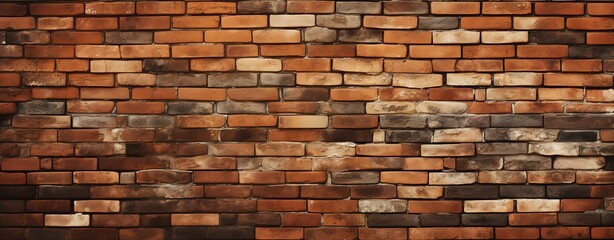 Brick wall background with textured ones. generative AI