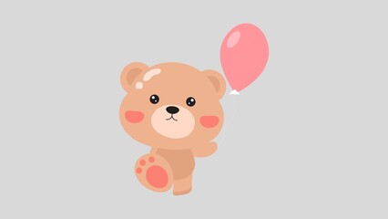 Obraz na płótnie Canvas Cute Beige Bear Desktop Wallpaper 