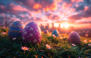 Easter Eggstravaganza: A Colorful Celebration of Spring Generative AI