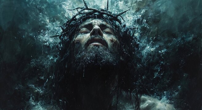 Jesus's Tears: A Tribute to the Month of April Generative AI