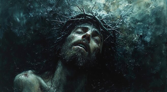 Jesus's Tears: A Tribute to the Month of April Generative AI