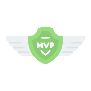 Mvp icon vector image. Can be used for Agile.