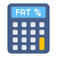 Body Fat Percentage icon vector image. Can be used for Fitness at Home.