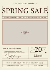 Spring Sale Flyer