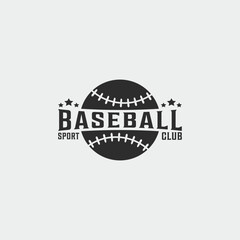 baseball sport club vintage logo vector illustration template icon graphic design