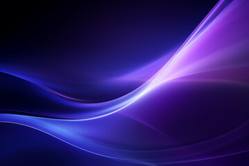 Fototapeta premium Purple blue waves art. Blurred lines background. Abstract creative graphic design. Decorative fractal style.