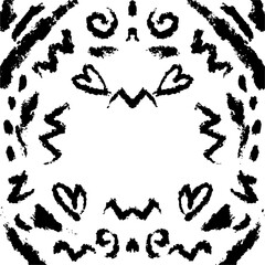 Black and white grunge style.  Abstract background. Vector illustration.