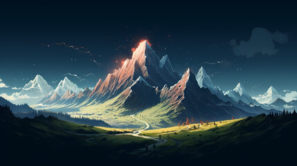Naklejka premium Futuristic technology background of digital glowing waves and network system