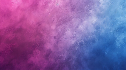  Pink, magenta, blue, and purple abstract color gradient background with a grainy texture effect for web banner, header, or poster design.