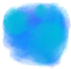 Blue cool ocean water tone watercolor bubble brush painting texture art