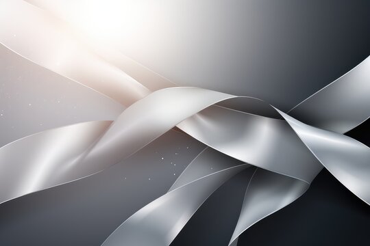 Abstract background with silver ribbon for awarenes days like Brain Disorders, Campaign for the Brain, Disabled Children, Brain Disabilities, Parkinson's Disease, Encephalitis, Schizophrenia. 