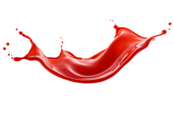 Red ketchup PNG splashes or Tomato sauce isolated on Transparent and white background  - clipping path Ketchup template - Food Restaurant Advertising
