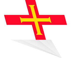 Guernsey pin flag
