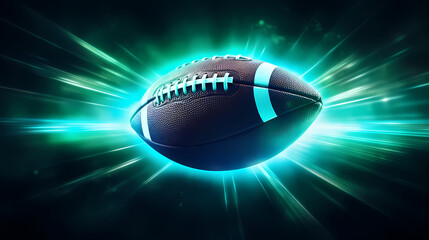 American football background, traditional super bowl banner poster