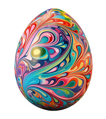 Colorful egg, Easter solated on a white background