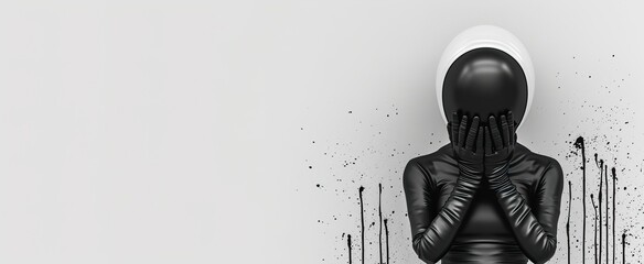 person in the darkness