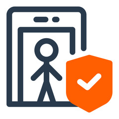 Thorough Security Check Process Vector Icon Illustration