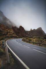 road in the mountains tenerife