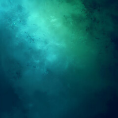 Fototapeta na wymiar Teal, green, and blue grainy color gradient background with a glowing noise texture, suitable for cover, header, or poster design.