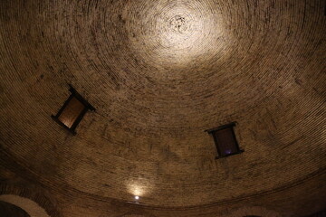 barrels in cellar