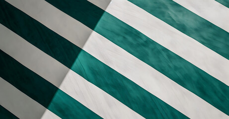 Close-up of a visually stunning abstract background featuring alternating green and white stripes, perfect for graphic design backgrounds or trendy wallpaper options