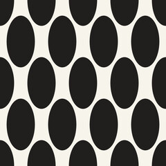 Vector seamless pattern. Repeating geometric elements. Stylish monochrome background design.