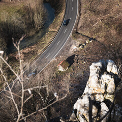 Straße in der Landschaft