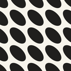 Vector seamless pattern. Repeating geometric elements. Stylish monochrome background design.