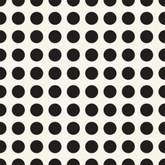Vector seamless pattern. Repeating geometric elements. Stylish monochrome background design.
