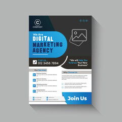 Minimal brochure layout and modern report business flyers poster template,Flyer brochure design template business cover geometric theme circles orange and yellow color, modern flyer design template.