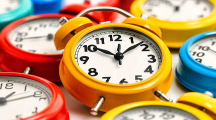 Time and Alarm Clock, Vintage Concept of Minute Countdown and Reminder