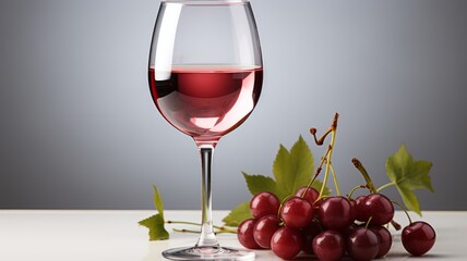 A WINE GLASS FILLED WITH WINE