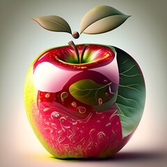 apple with leaf