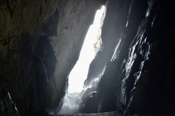 cave in dark
