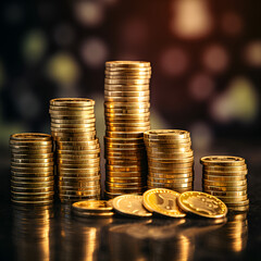 stack of gold coins