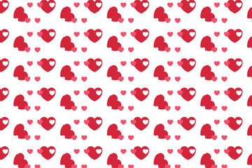 Heart pattern, Valentine's Day seamless pattern, Valentine's Day background.