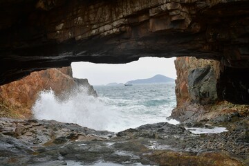 cave in the sea