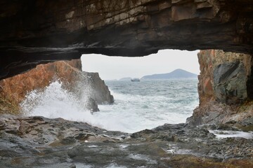 cave in the sea