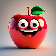 apple with a smile